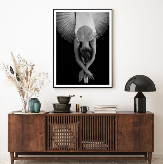 Ballerina B&W Photograph Home Decor Premium Quality Poster Print Choose Your Sizes