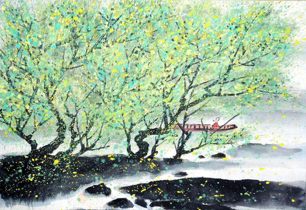 Watercolour Tree Painting Print 100% Australian Made