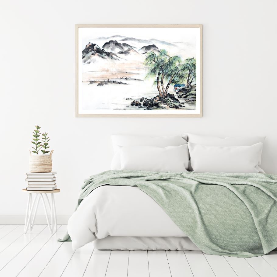 Nature Landscape Watercolor Painting Home Decor Premium Quality Poster Print Choose Your Sizes