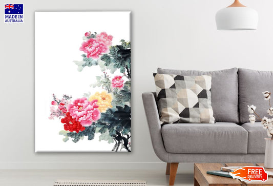 Colourful Flower Tree Watercolour Painting Print 100% Australian Made