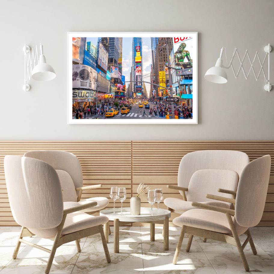 Busy City Scenery Photograph Home Decor Premium Quality Poster Print Choose Your Sizes