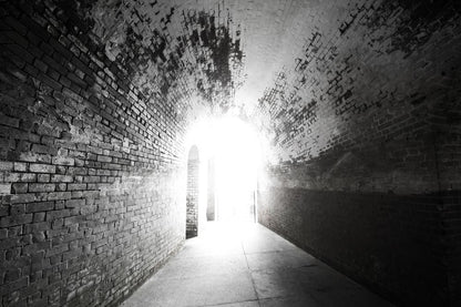 Tunnel B&W Photograph Home Decor Premium Quality Poster Print Choose Your Sizes