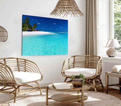 Bella Home Stunning Lagoon & Clear Water Print Canvas Ready to hang