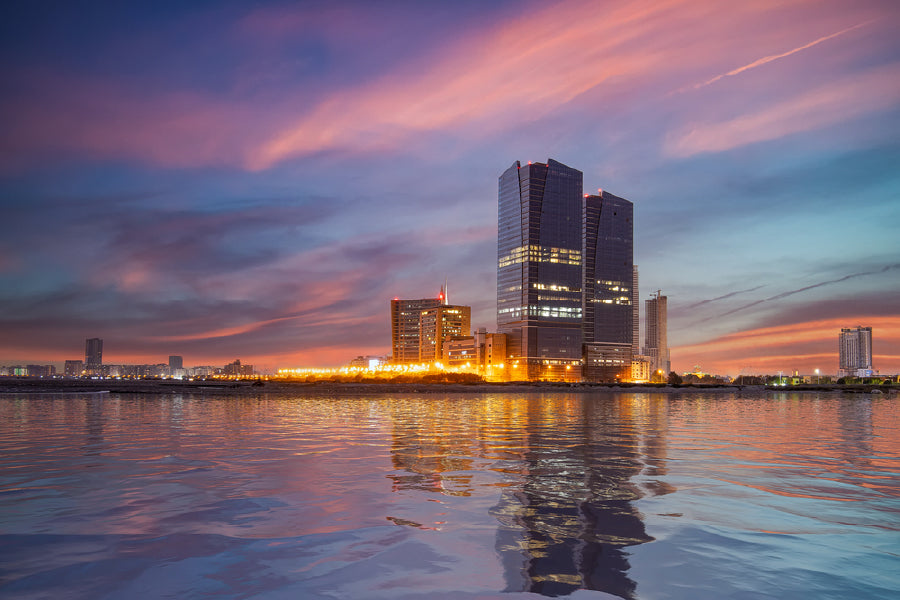 Karachi Cityscape Sea View Photograph Print 100% Australian Made