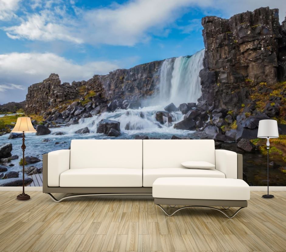 Wallpaper Murals Peel and Stick Removable Stunning Waterfall High Quality