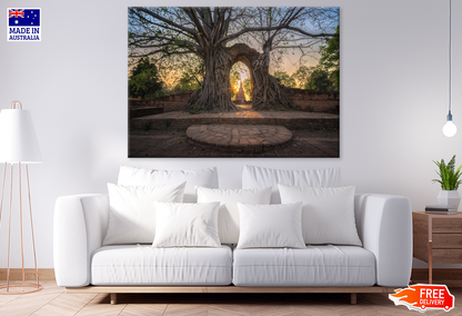 Tree & Temple View Photograph Print 100% Australian Made