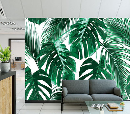 Wallpaper Murals Peel and Stick Removable Stunning Leaf Design High Quality