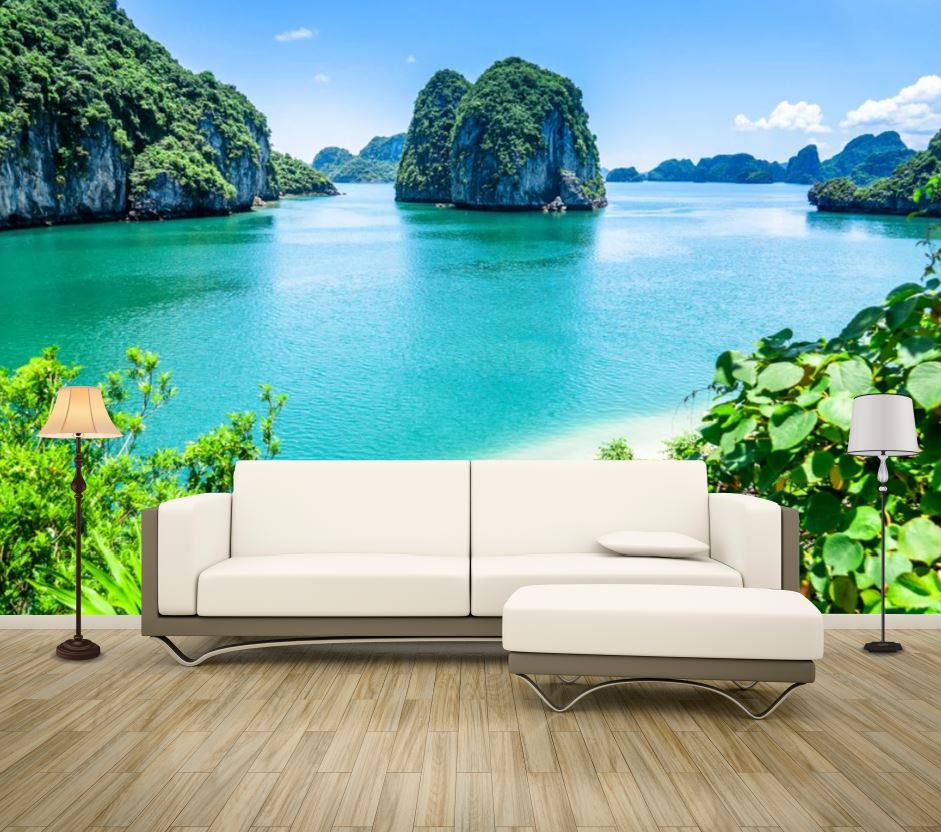 Wallpaper Murals Peel and Stick Removable Beach & Rocks High Quality