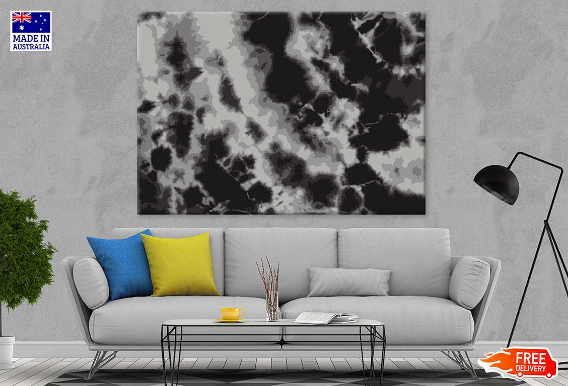 Grey Color B&W Abstract Design Print 100% Australian Made