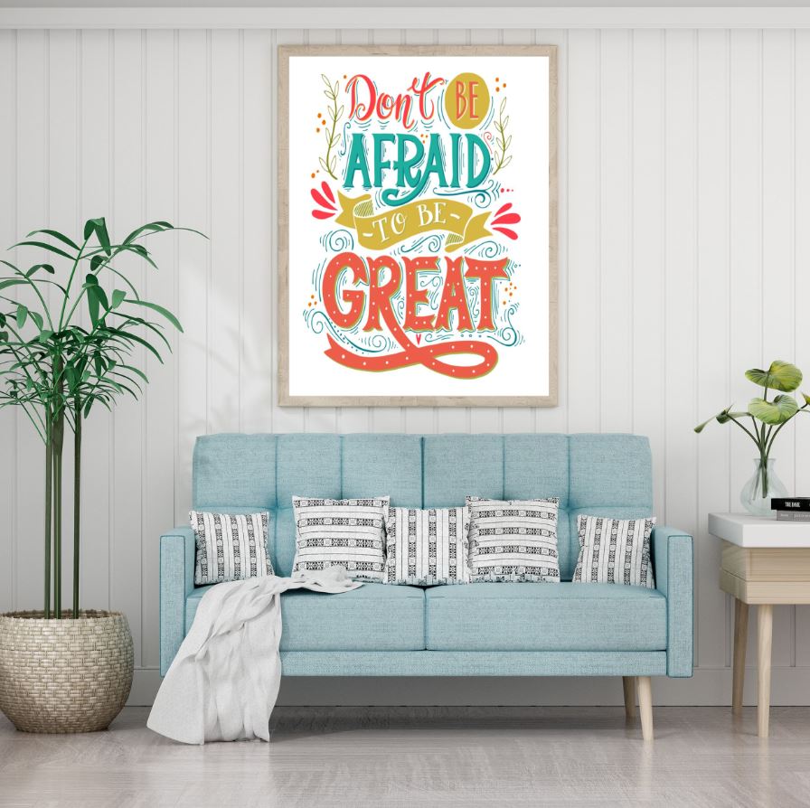 Colorful Life Quote Vector Design Home Decor Premium Quality Poster Print Choose Your Sizes