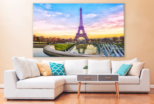 Eiffel Tower Sunset Photograph Print 100% Australian Made