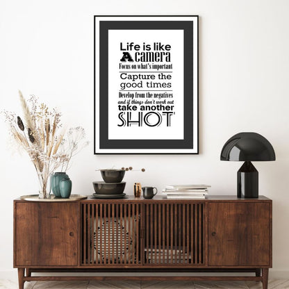 B&W Vector Quotes Design Home Decor Premium Quality Poster Print Choose Your Sizes