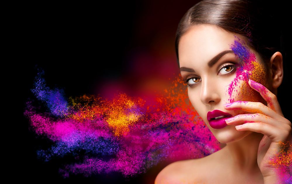 Girl Face with Makeup Photograph Home Decor Premium Quality Poster Print Choose Your Sizes