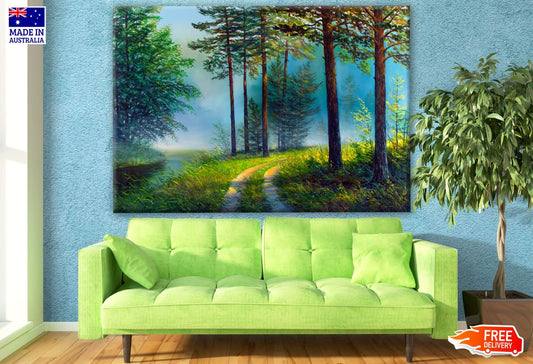 Watercolour Forest Painting Print 100% Australian Made