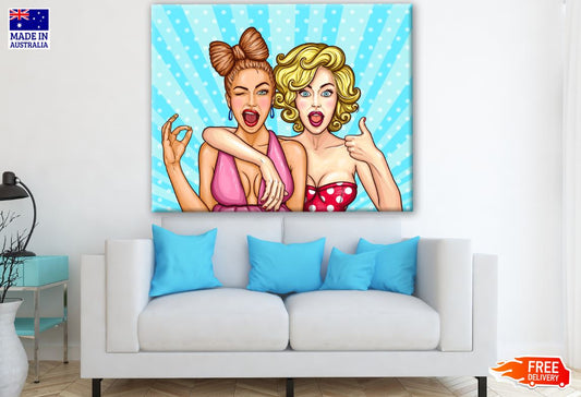 Smiling Fashion Ladies Art Print 100% Australian Made