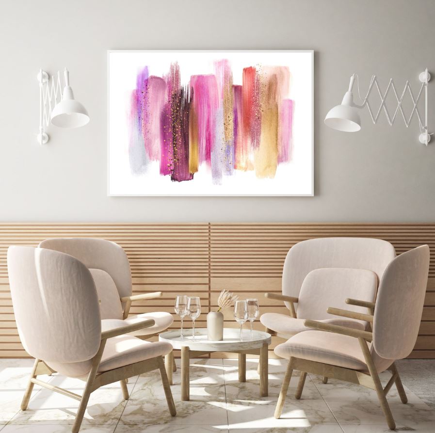 Colorful Paint Strokes Design Home Decor Premium Quality Poster Print Choose Your Sizes