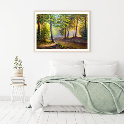 Colorful Forest Oil Painting Home Decor Premium Quality Poster Print Choose Your Sizes