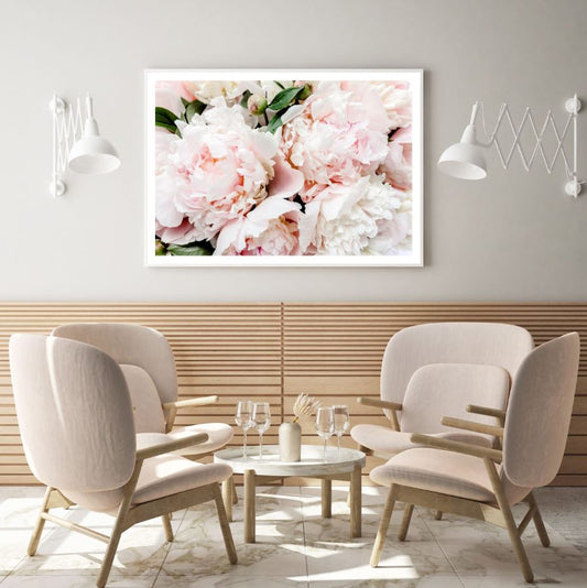 Pink Peonies Macro Photograph Home Decor Premium Quality Poster Print Choose Your Sizes