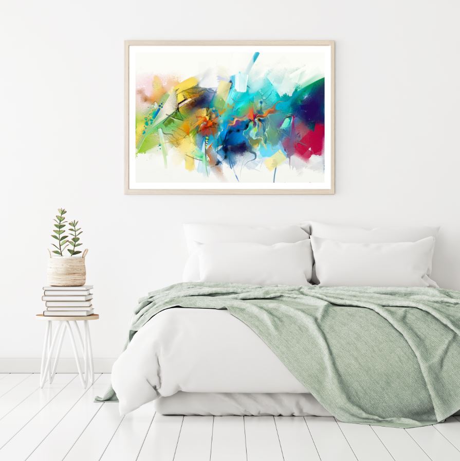 Colorful Abstract Shapes Design Home Decor Premium Quality Poster Print Choose Your Sizes