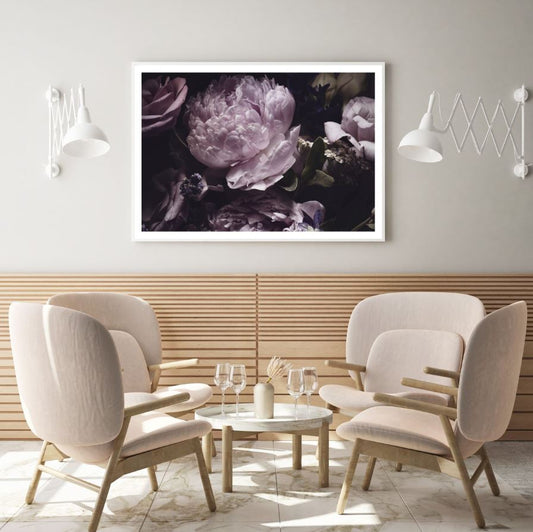 Pink Peonies Macro Photograph Home Decor Premium Quality Poster Print Choose Your Sizes