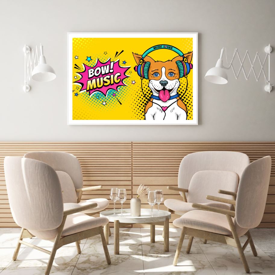 Dog Portrait Pop Art Design Home Decor Premium Quality Poster Print Choose Your Sizes