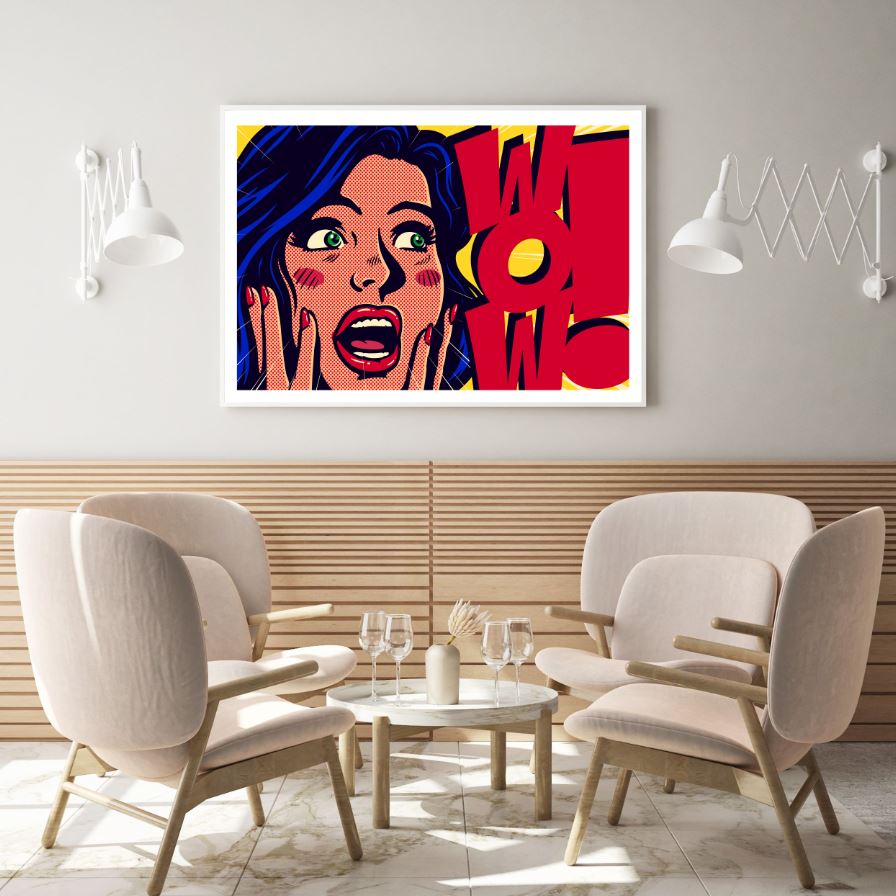 Girl Portrait Pop Art Design Home Decor Premium Quality Poster Print Choose Your Sizes