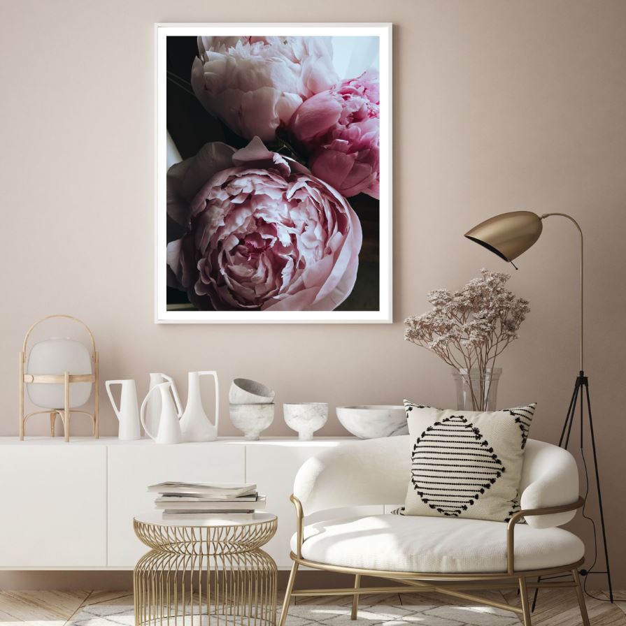 Peony Flowers Macro Photograph Home Decor Premium Quality Poster Print Choose Your Sizes