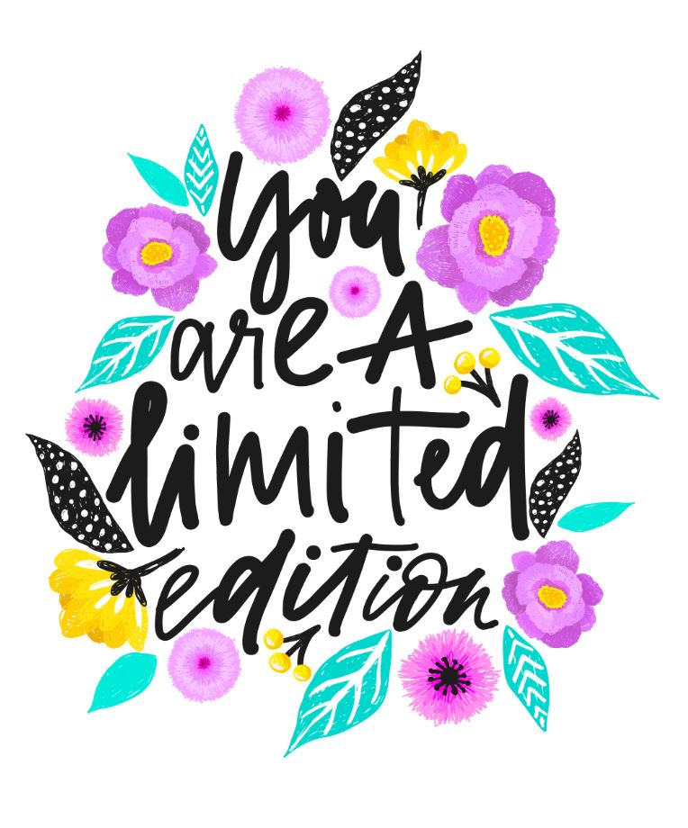 Colorful Life Quote Vector Design Home Decor Premium Quality Poster Print Choose Your Sizes