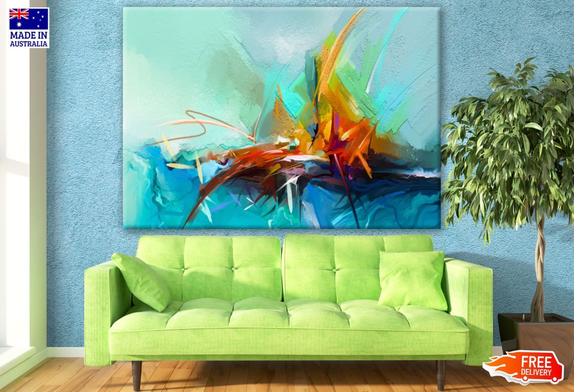 Colourful Abstract Design Print 100% Australian Made