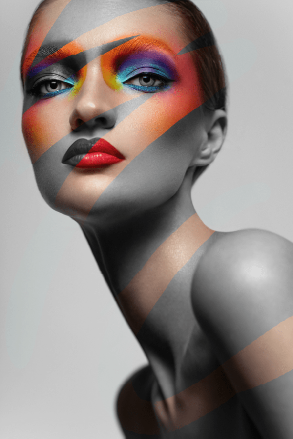 Fashion Girl With Colorful Eye Makeup Photograph Print 100% Australian Made