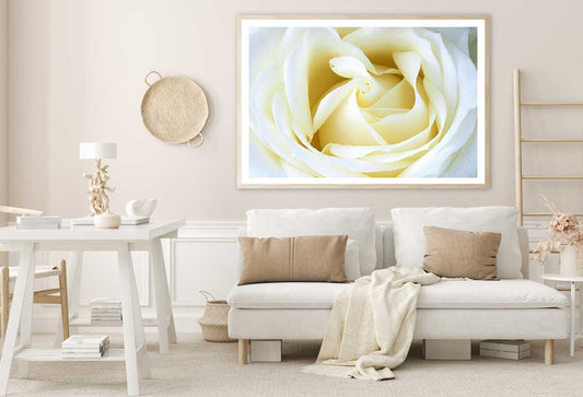 White Rose Petals Closeup View Home Decor Premium Quality Poster Print Choose Your Sizes