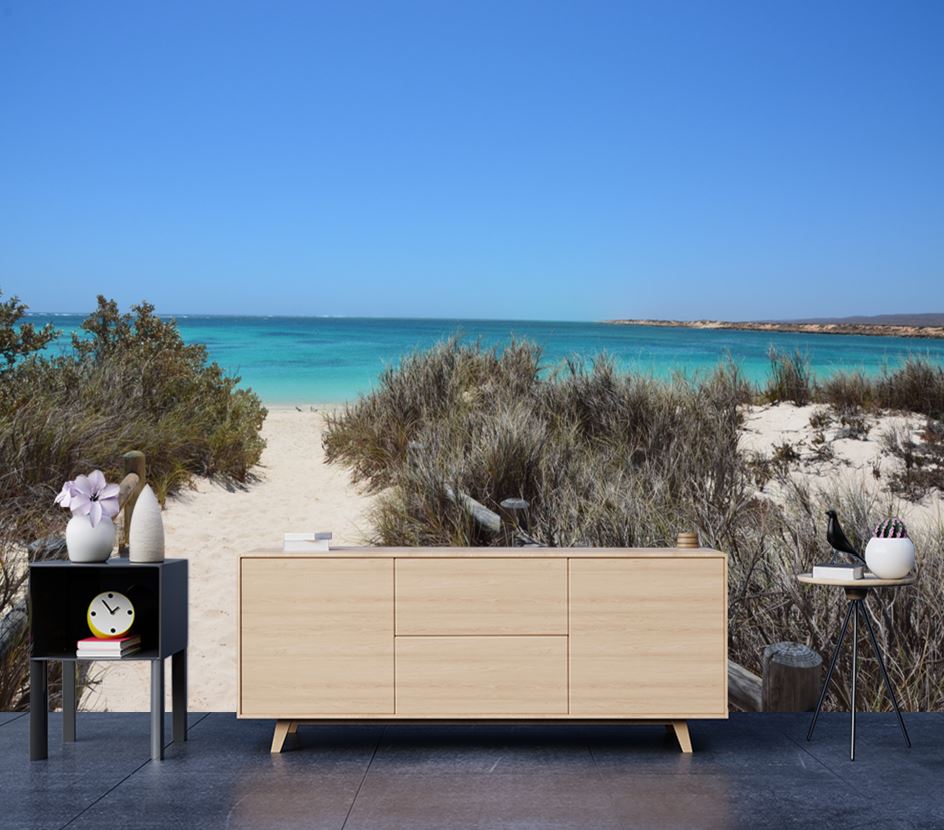 Wallpaper Murals Peel and Stick Removable Stunning Beach View Photograph High Quality