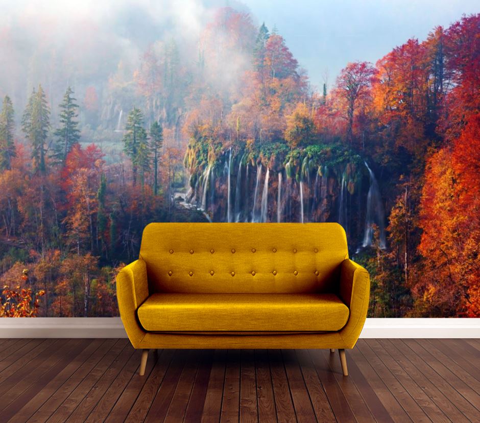 Wallpaper Murals Peel and Stick Removable Stunning Forest Scenery High Quality