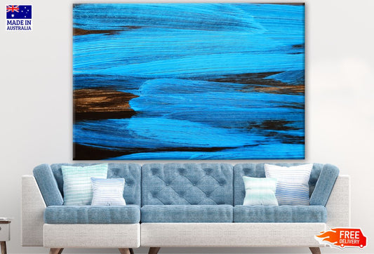 Blue Black Abstract Design Print 100% Australian Made