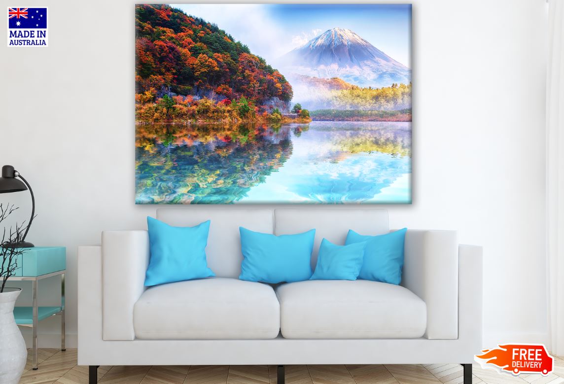 Stunning Beach with Island Photograph Print 100% Australian Made