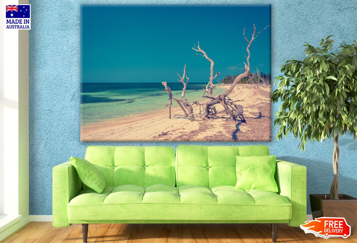 Stunning Blue Beach View Photograph Print 100% Australian Made