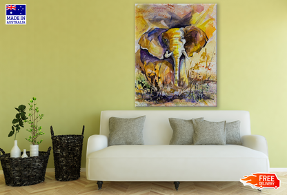 Colourful Elephant Painting Print 100% Australian Made