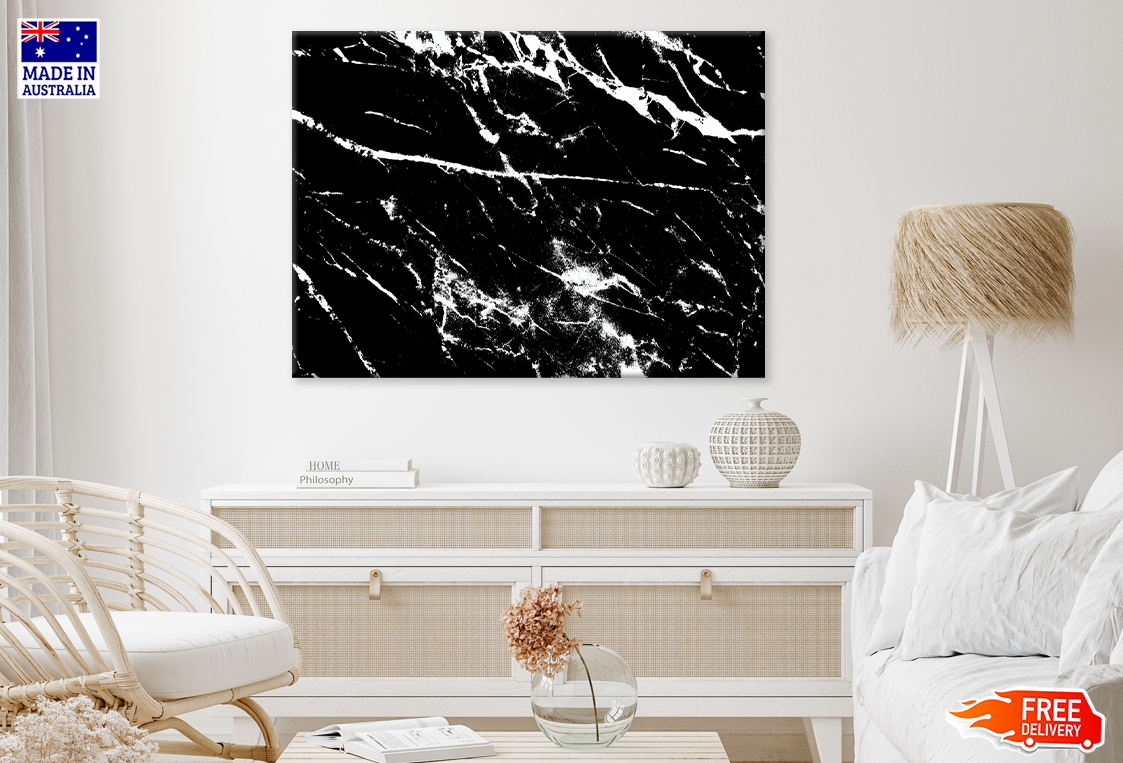 Black & White Abstract Design Print 100% Australian Made