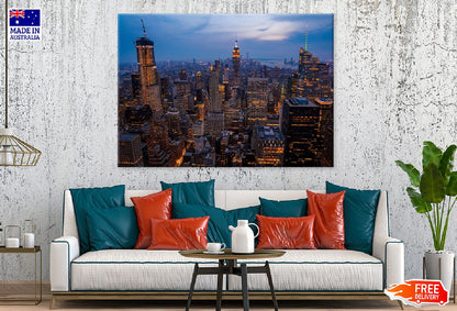 New York City Evening View Photograph Print 100% Australian Made