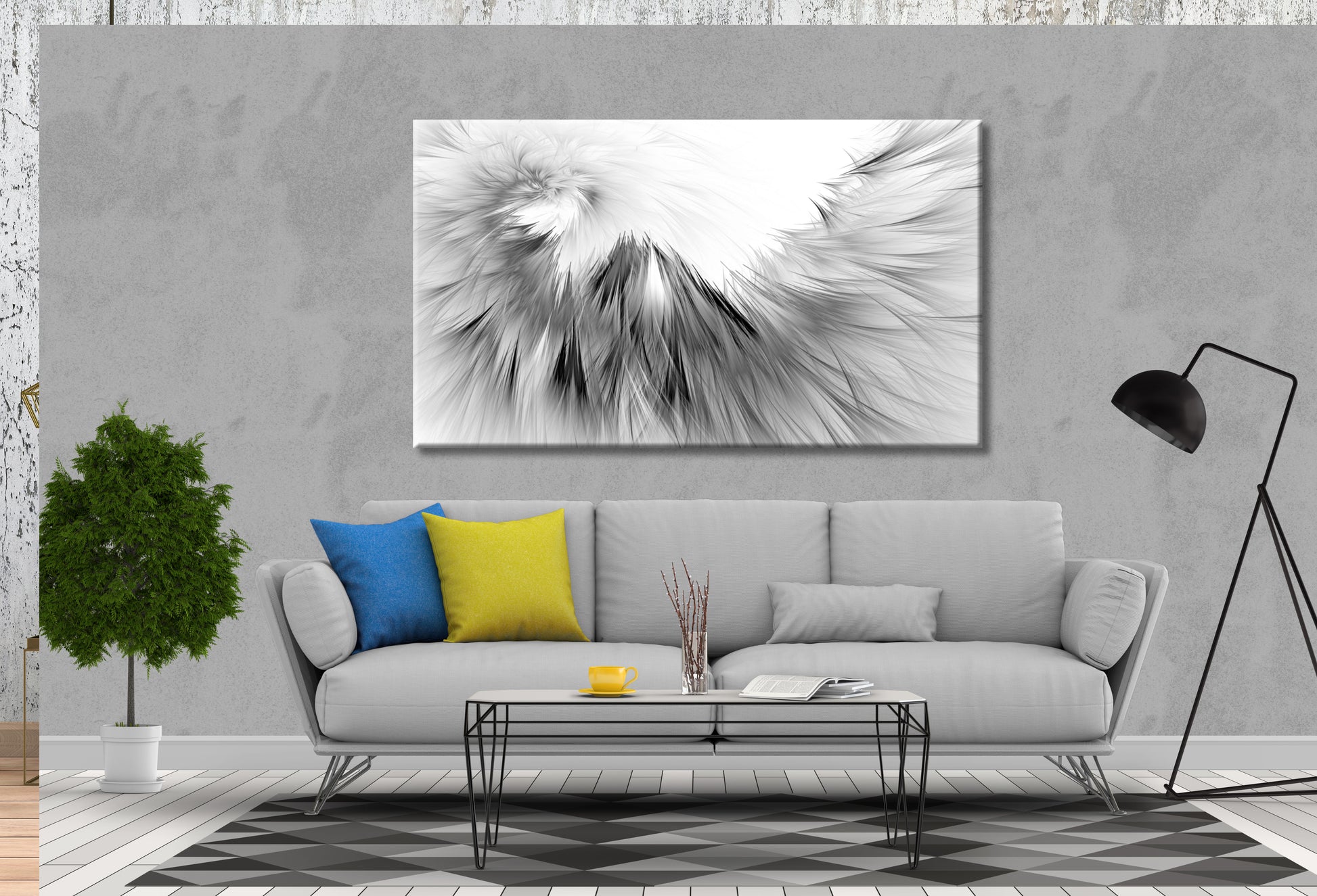 Abstract stunning black and white Print 100% Australian Made