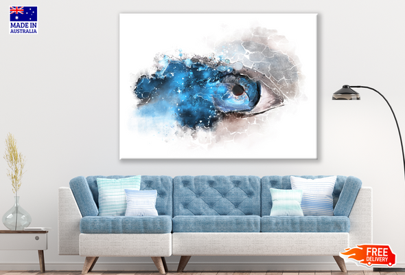 Abstract Blue eye Painting Print 100% Australian Made