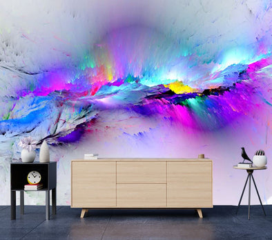 Wallpaper Murals Peel and Stick Removable Colorful Abstract Design High Quality