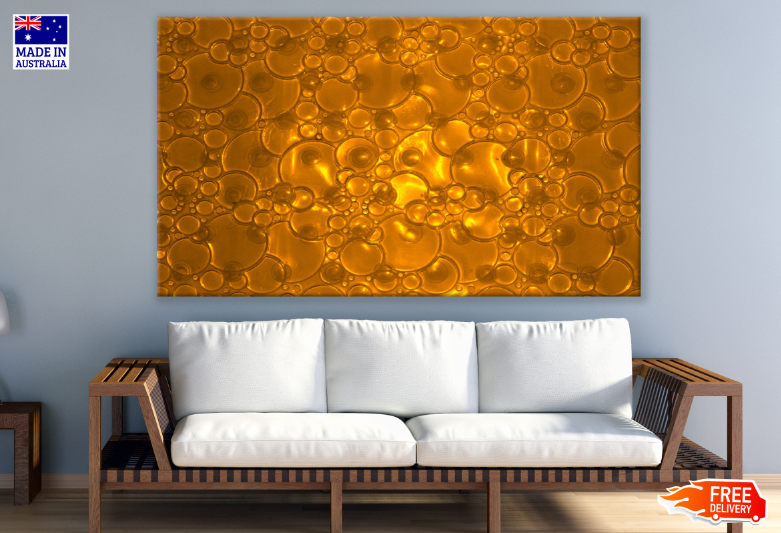 Yellow Abstract Design Print 100% Australian Made