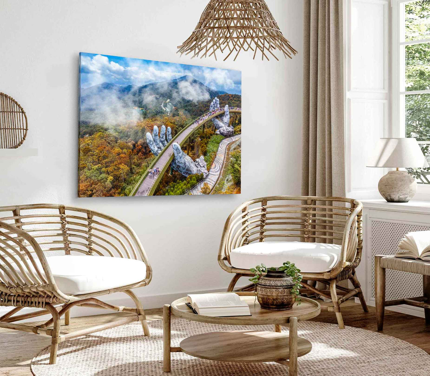 Bella Home The Linh Ung Pagoda in Ba Na Hills Print Canvas Ready to hang