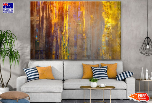 Colorful Abstract Painting Design Print 100% Australian Made