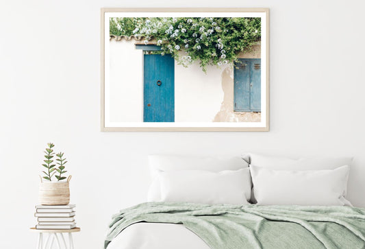 Flowers Vines on House Wall Home Decor Premium Quality Poster Print Choose Your Sizes