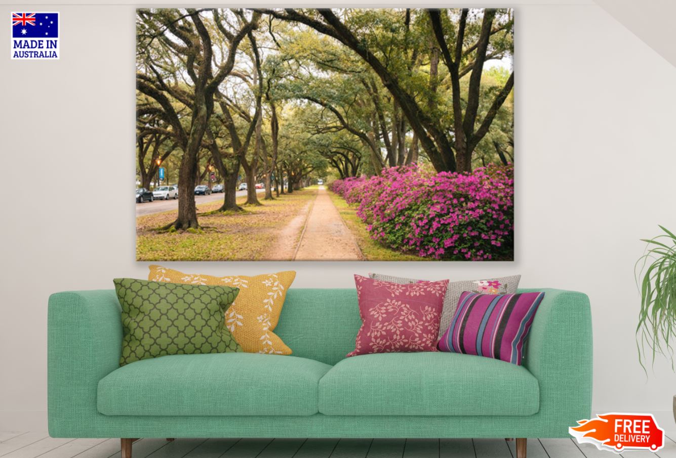 Park with Flowers Photograph Print 100% Australian Made