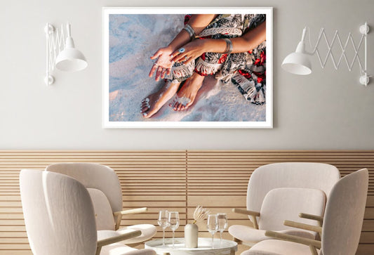 Girl on Beach Photograph Home Decor Premium Quality Poster Print Choose Your Sizes