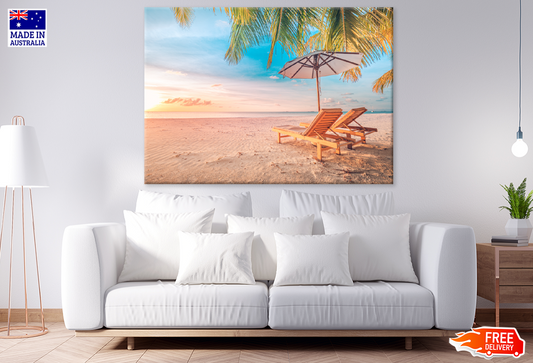 Beach Hut & Sea Sky View Photograph Print 100% Australian Made