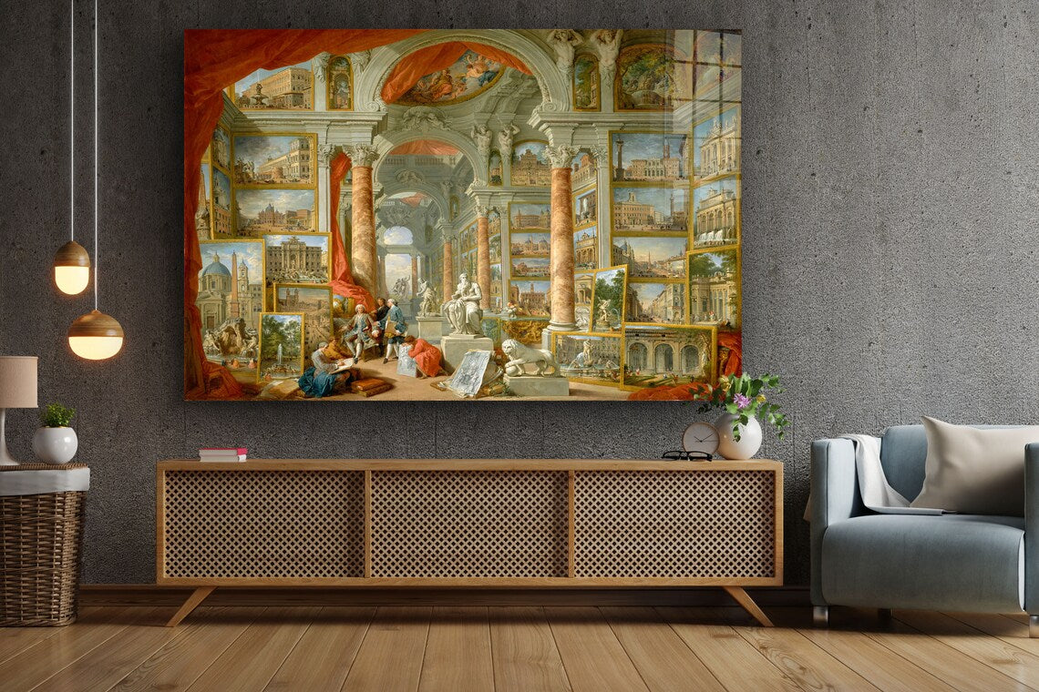 Giovanni Paolo Panini Print Tempered Glass Wall Art 100% Made in Australia Ready to Hang